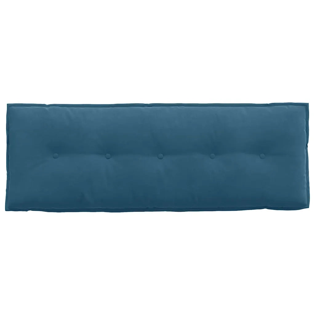 Cuscino per Schiena Blu 140 x 50 cm Tessuto in Cords