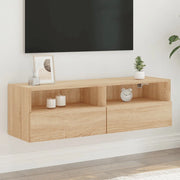 Mobile TV Parete Rovere Sonoma 100x30x30cm in Legno Multistratocod mxl 110059