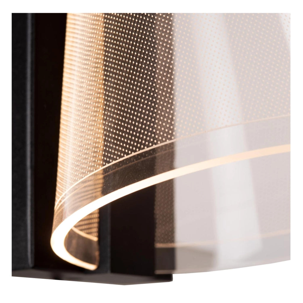 Applique bagno LED 10W KORGIS Lucide nero acrilico