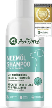 Shampoo per cani contro prurito con olio di neem - Per una cura facile della pelliccia, idrofilo e con profumo gradevole - 500 ml