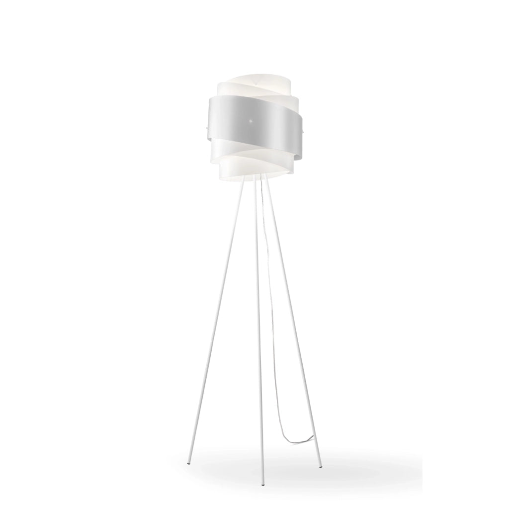 Piantana Moderna 3 Piedi Bea Polilux ® Argento E Metallo 1 Luce E27