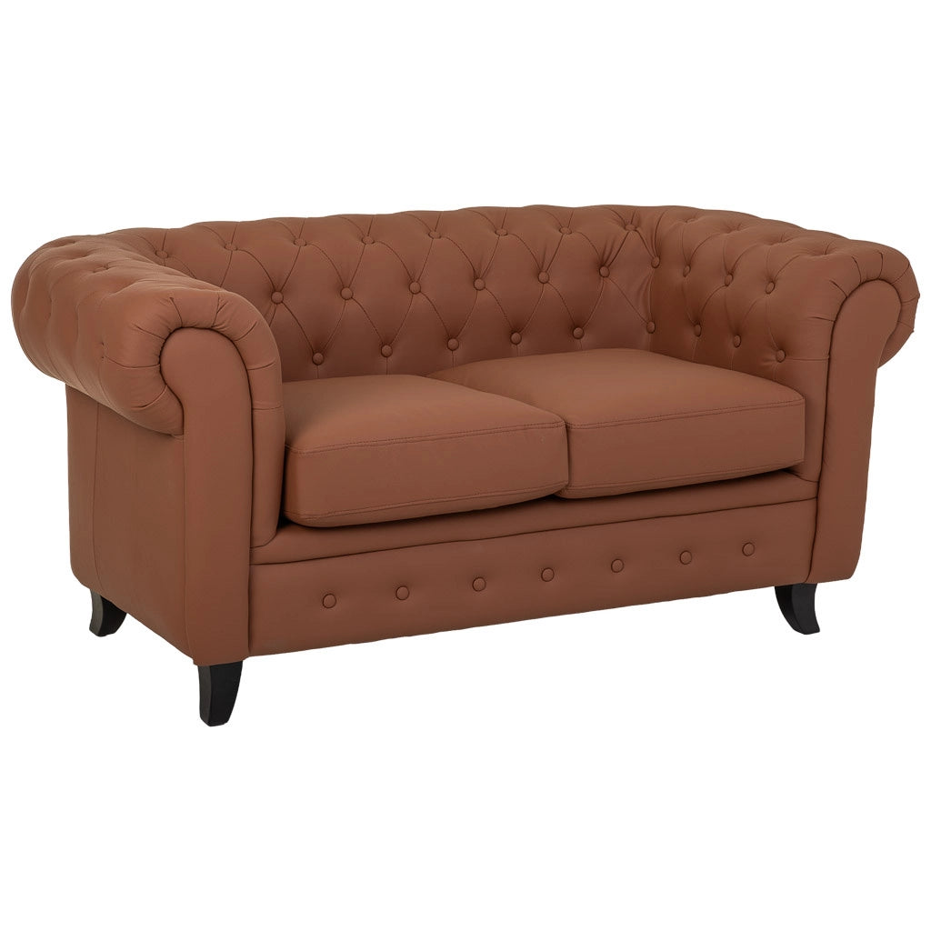 Divano in mousse color moka 160x82x76h cm