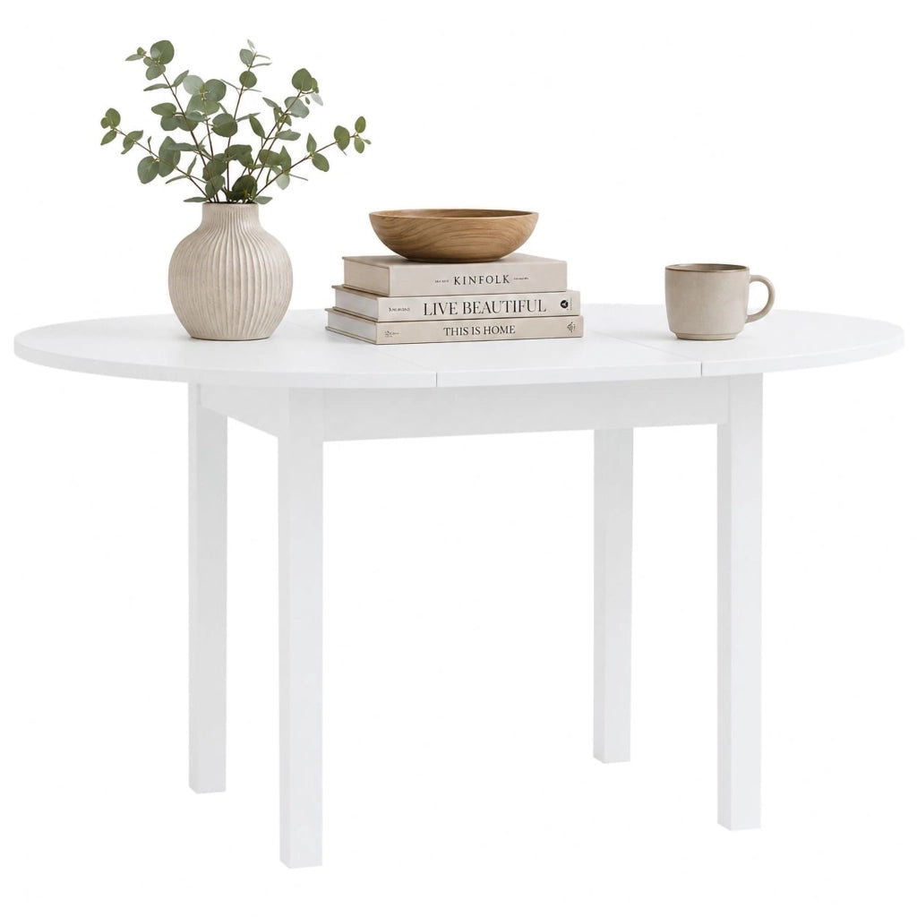 Liriteda, Tavolo Allungabile 6 Posti, 100x80x76h cm Bianco