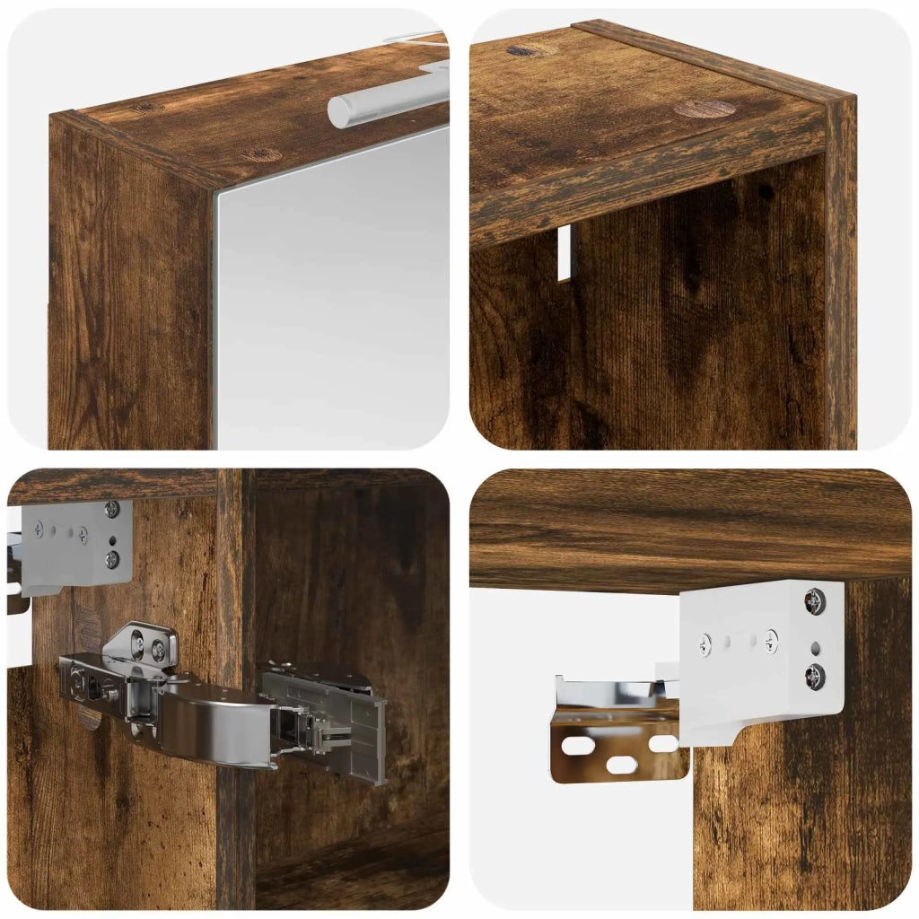 Set di Armadi da Bagno con lo scaffale 3 pcs 130 x 14,5 x 70 cm 3403772