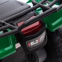 Quad per Bambini 3-6 Anni con 3 Luci LED, Velocità max 4km/h e 50 Minuti max di Carica, 88x45x50 cm