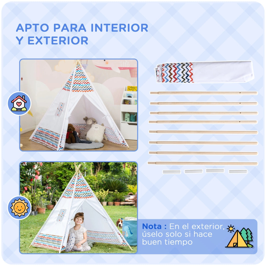 Casetta in Legno per Bambini Tipi ¨C zephmum ¨C Bianco 120x120x155 cm