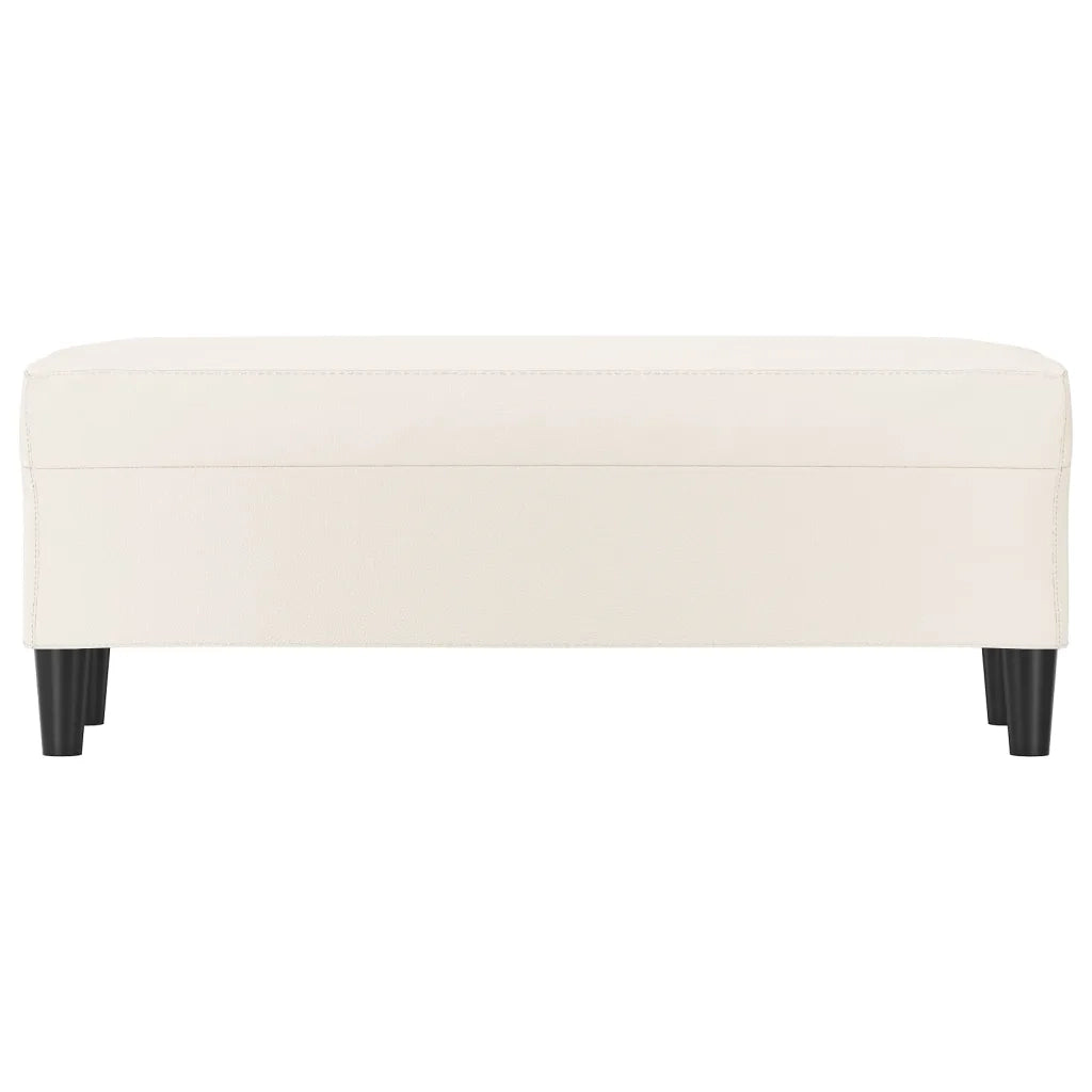 Panca Crema 100x35x41 cm in Similpelle 349416