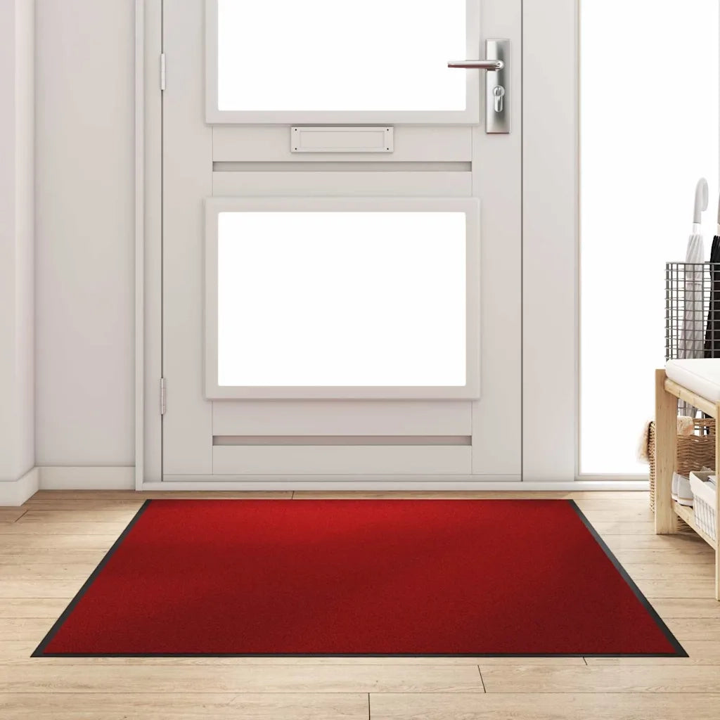 Tappetino Rosso e Nero 120 x 180 cm 100% Poliammide 4100794
