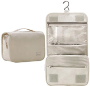 Toilette grandi per donne e uomini - Toilette grandi appese, borsa cosmetica - asciugamano per donne e ragazze - beige