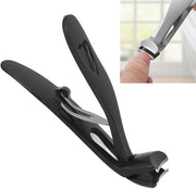 Taglierino per unghie in acciaio inossidabile - per unghie spesse - pieghevole - igienico - punta riflettente - progettato per risparmiare spazio - clip per unghie