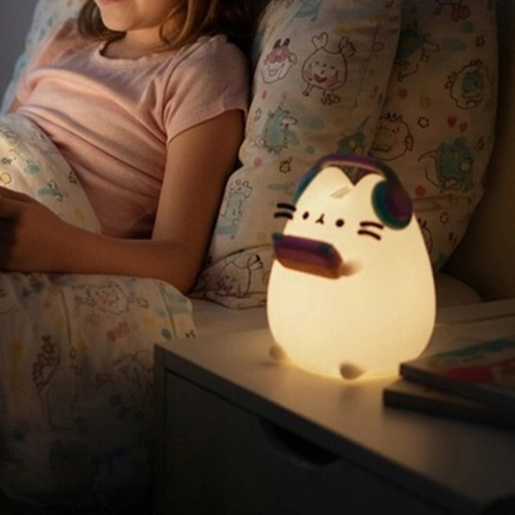 Lampada da 16 cm con pulsante di accensione/spegnimento Ricaricabile Beige Pusheen