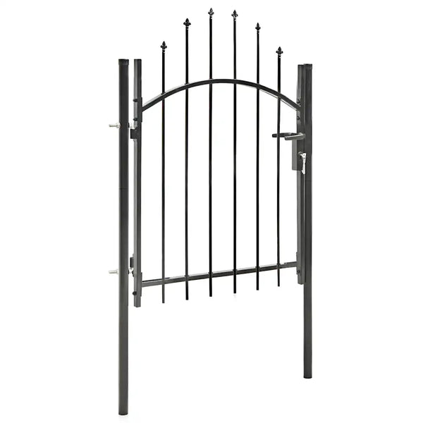 Cancello da Giardino Woerden in Acciaio 1x1 m Nero 143058