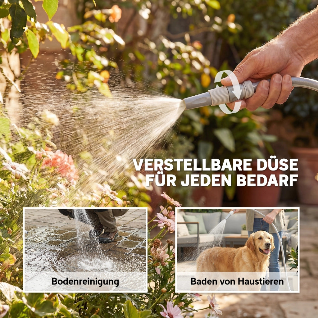Avvolgitubo per Giardino con Tubo 30 m ¨C zephmum ¨C 180¡ã Girevole, Avvolgimento Automatico