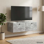 Mobile Porta TV da Muro 98 x 41 x 30 cm Grigio Cemento 899208