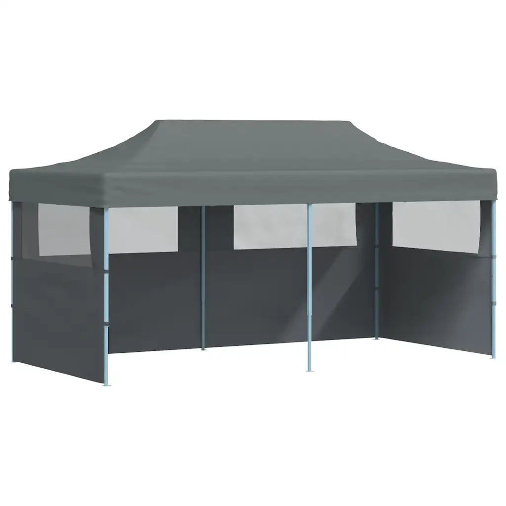 Tenda Pieghevole Pop-Up con Pareti Laterali-Tenda Gazebo 3x6 m Antracite