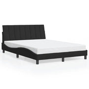 Letto matrimoniale | Letto per adulti | Giroletto senza Materasso Hanko Nero 120x200 cm Velluto