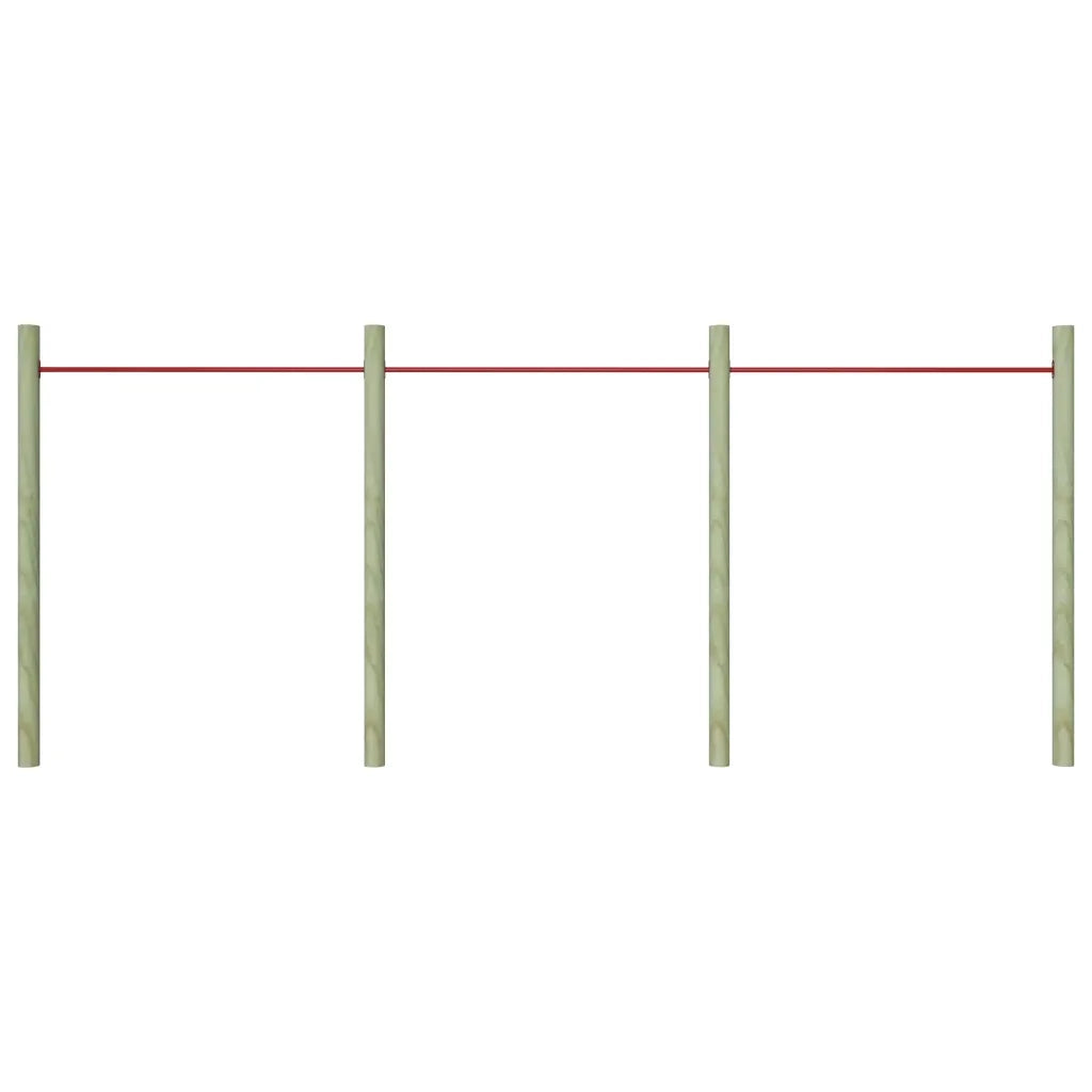 Sbarre da Gioco 3 pz 125 cm in Acciaio Rosso CFW4104435