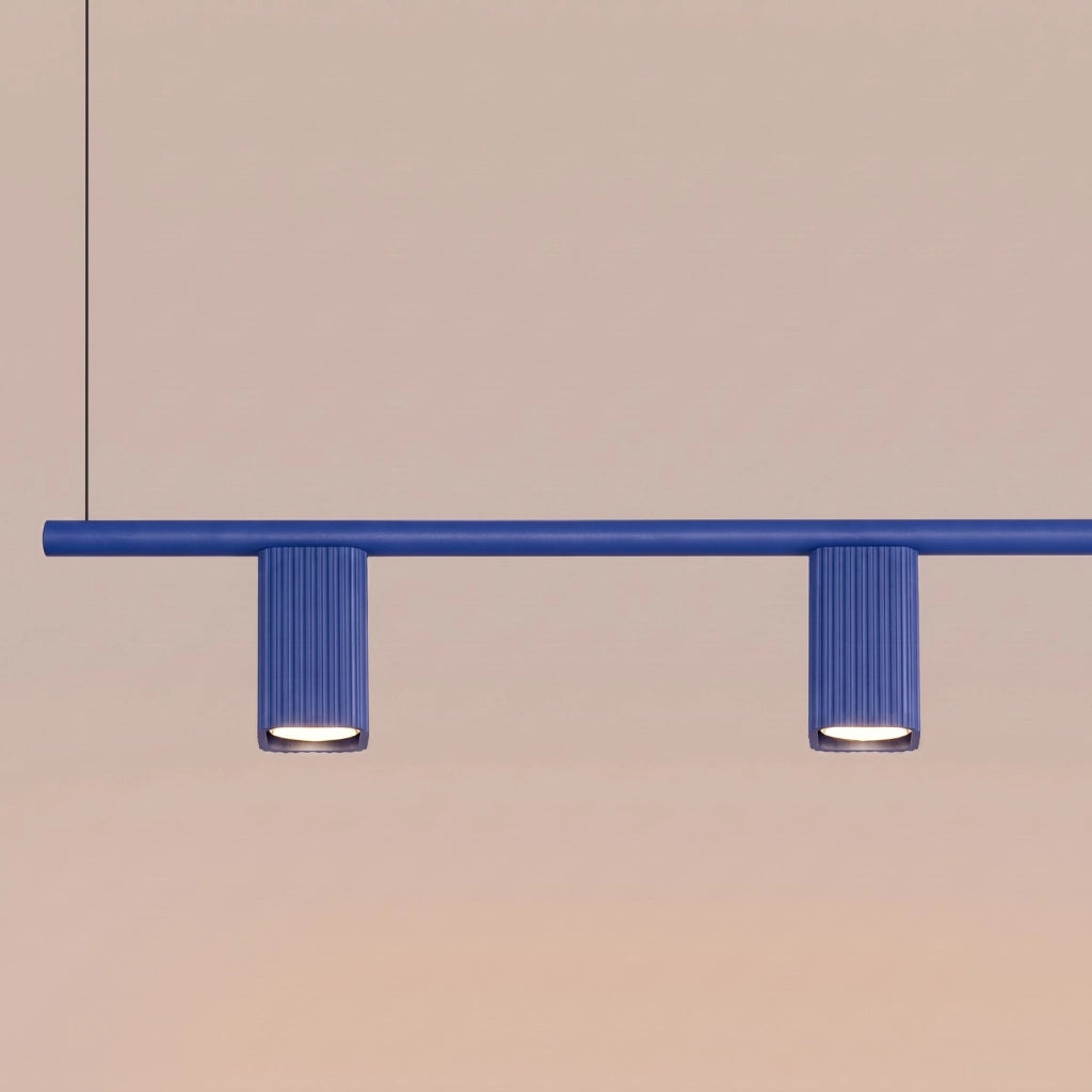 Lampadario RAYO 4 oltremare
