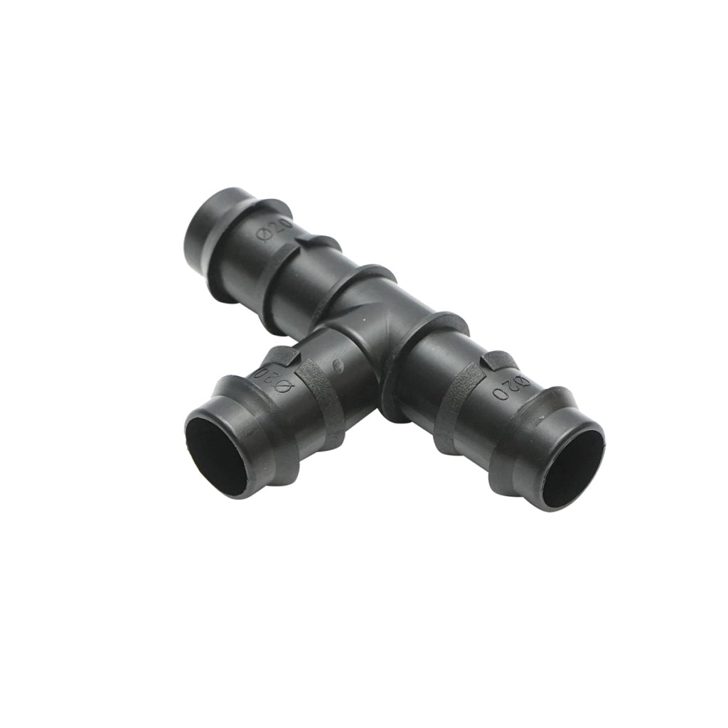 Quadrato a T, connettore per tubo di gocciolamento D20x20x20mm per sistemi di irrigazione
