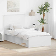 Struttura del letto Bianco 90 x 200 cm Pino massello
