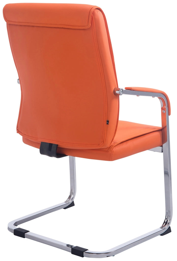 Sedia XL Anubis in similpelle arancione
