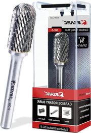 Doppia Testa Wolfraamcarbide Bit di Taglio Rotativo SC-5 - 1/4 "Schacht - Lavorazione Metallo & Scatola di Stoccaggio Solida