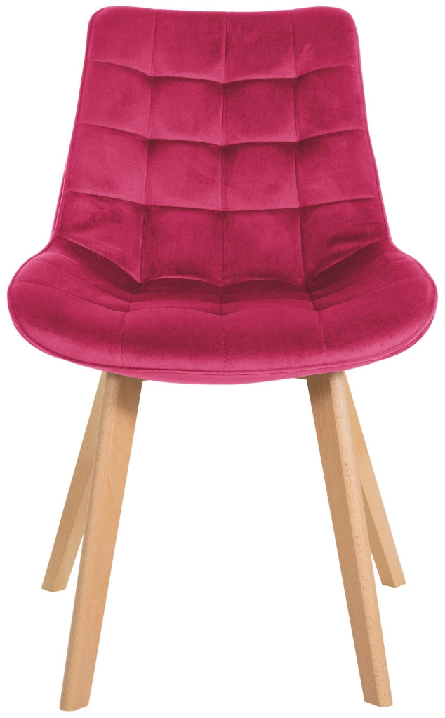 Sedia Brook Velvet rosso