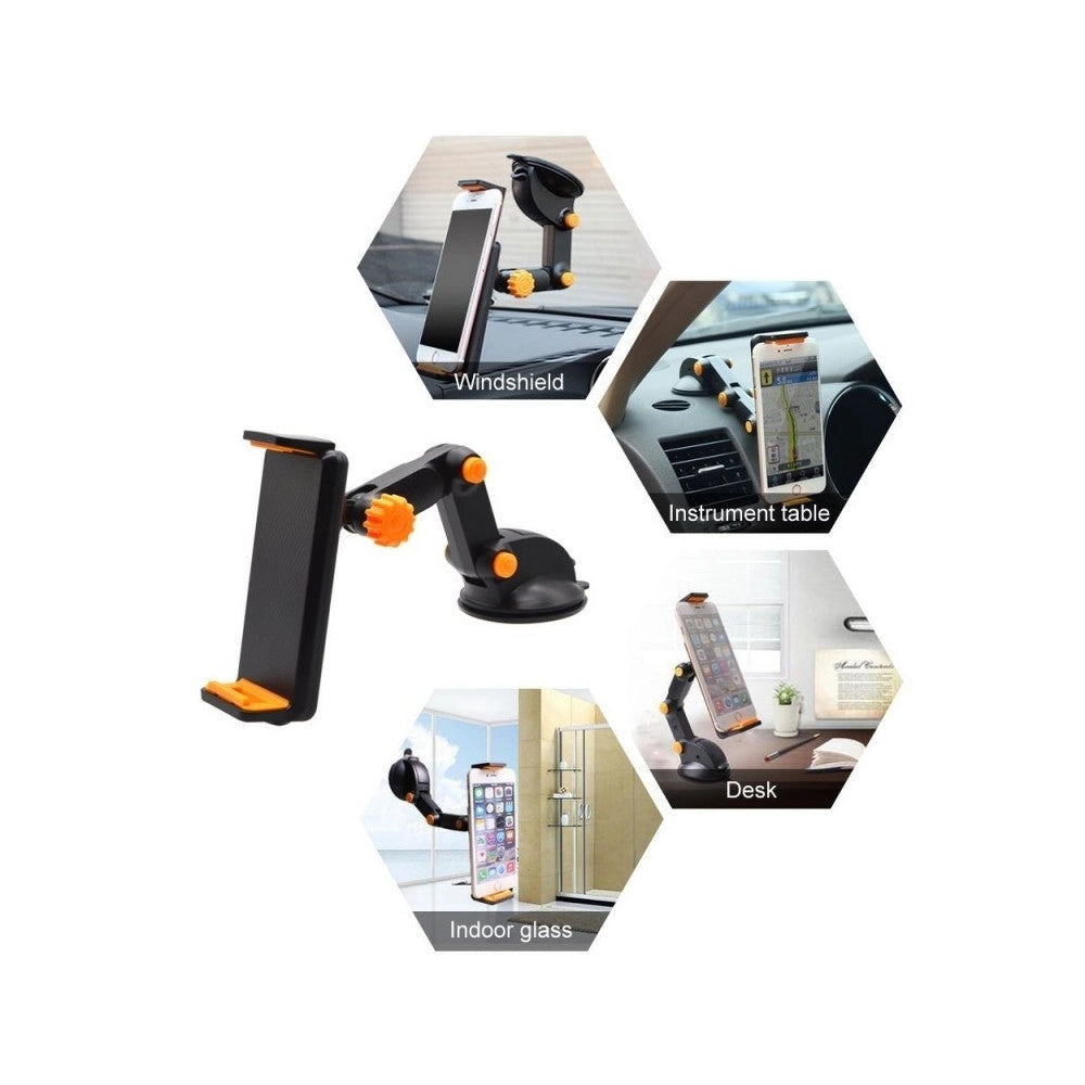 Trade Shop - Supporto Auto Universale A Ventosa 360° Gradi Per Cellulare Smartphone Tablet -