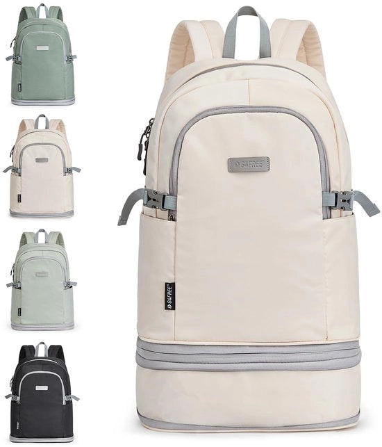 Sportrucksack da Viaggio da 35L con Tasca per Scarpe e Sacchetto per Naso per Donna e Uomo Rucksack da Laptop per Fitness e Pendolari e Viaggiatori