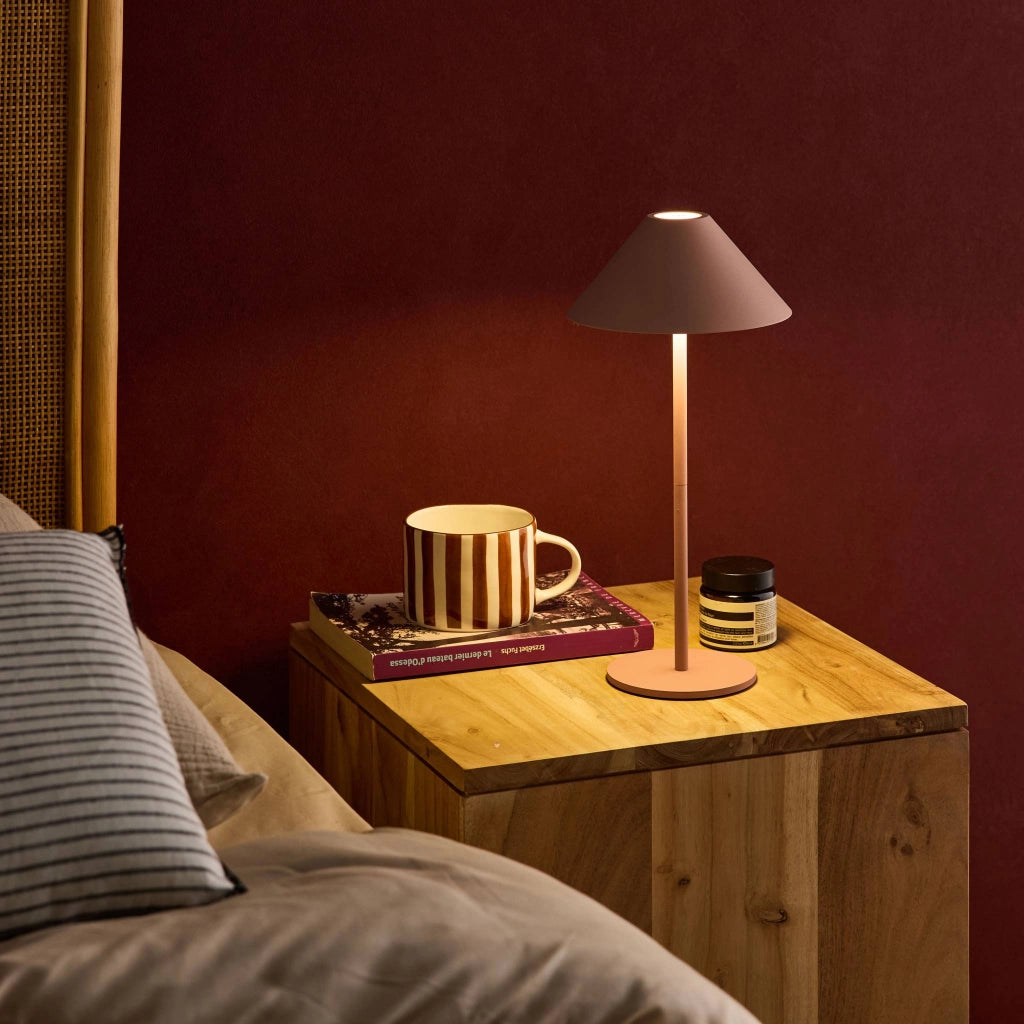 Lampada da tavolo led senza fili, 135cm, terracotta