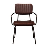 Set 4 Sedie 51x60x81,5 cm in Similpelle Industrial Marrone