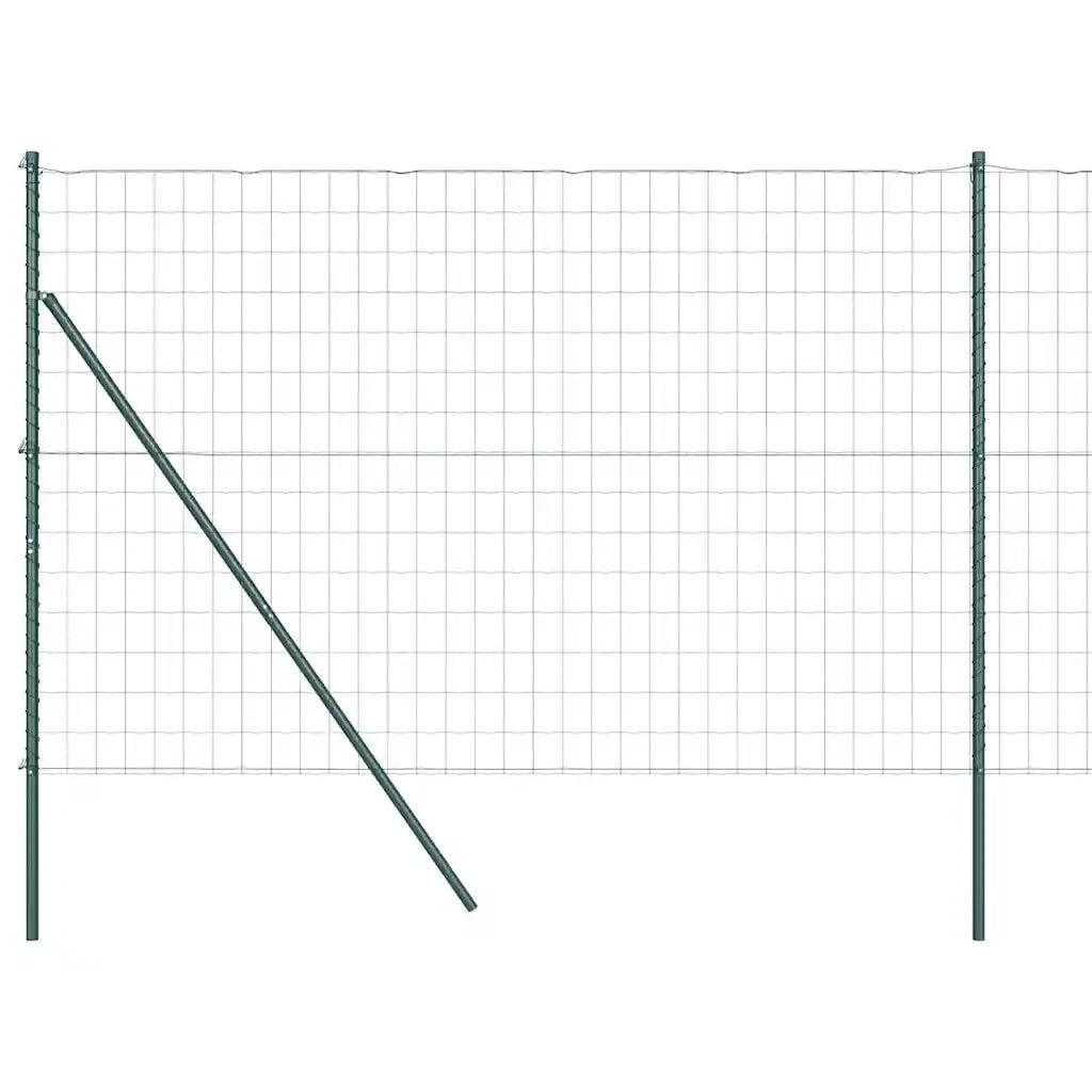 Recinzione da Giardino | Recinzione con Posto Verde 1,6 x 10 m Acciaio e PVC