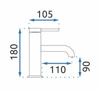 Rubinetto Da Lavabo Rea Spot Gold Low
