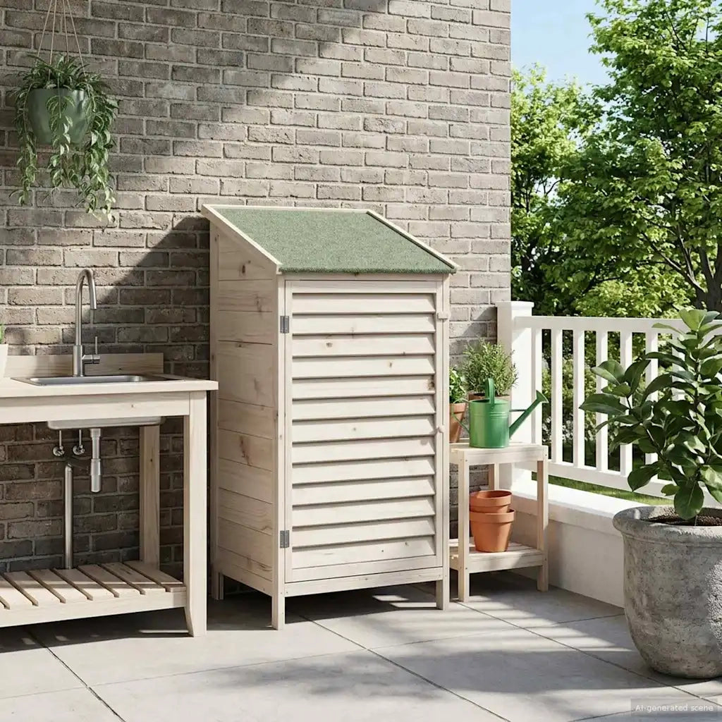 Capanno da Giardino Bianco 59 x 56 x 113,5 cm CFW2344575