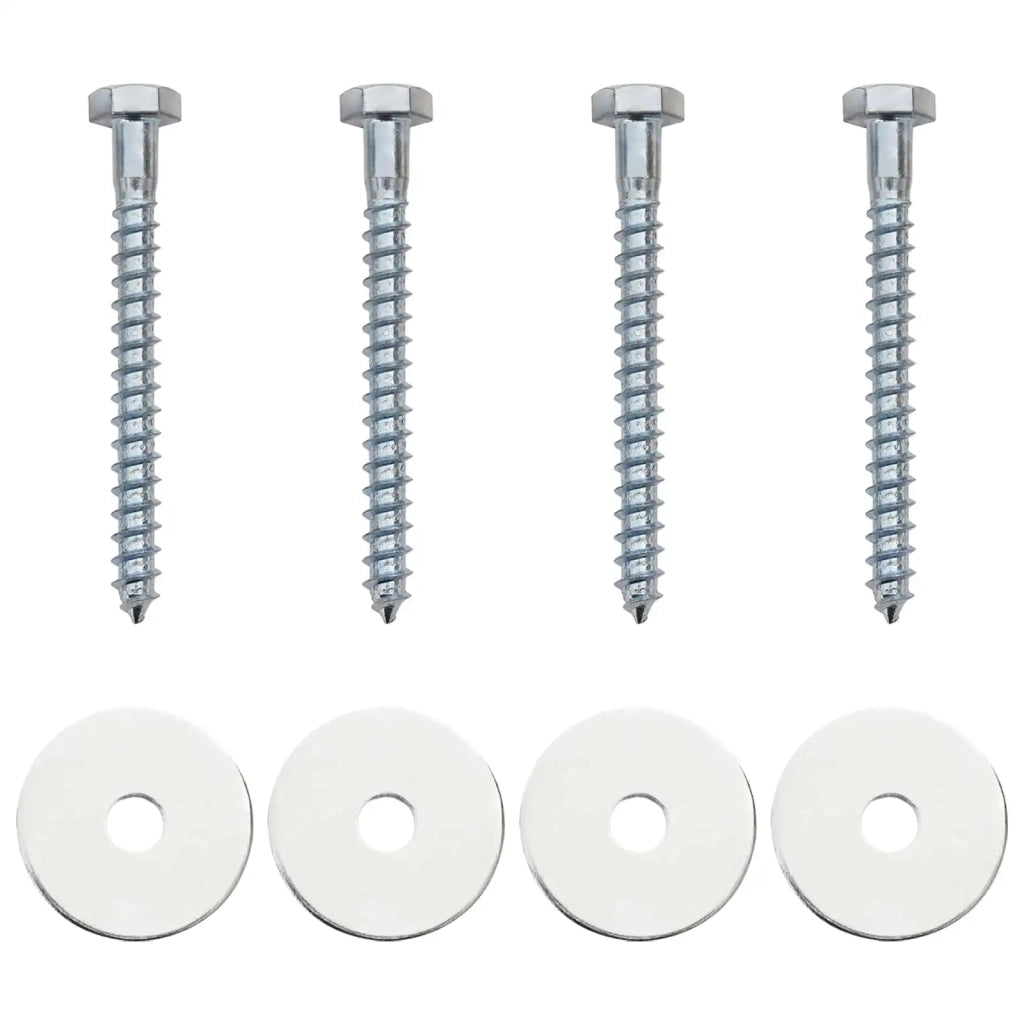 Ancora per Terra 4 pcs Argento Ø10 x 60 cm Metallo Galvanizzato 42042362