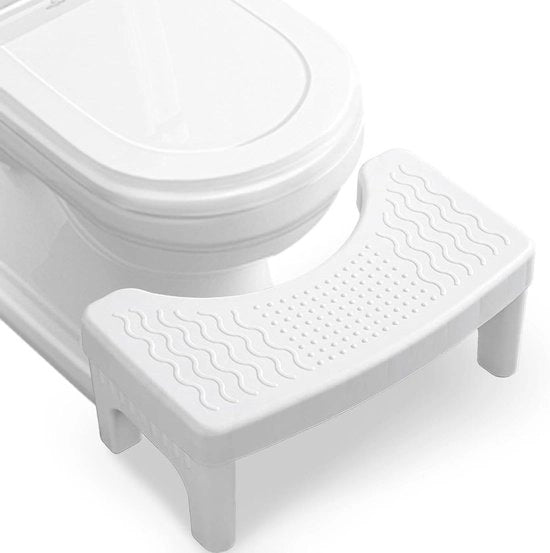 Sedia per Bagno Aiuta a Guarire la Bloccatura e il Sindrome dell'Intestino Irritabile (Bianca)