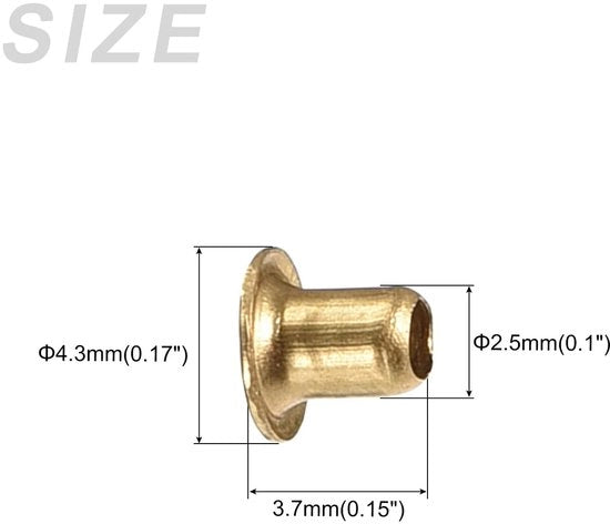 Viti a clip per PCB da 2,5x3mm (200 pz)