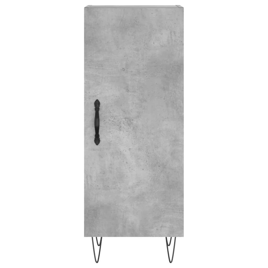 Buffet credenza cassettiera mobiletto mobile contenitore organizer cucina soggiorno salotto alto 34,5 x 34 x 180 cm legno ingegnerizzato grigio 02_0034330