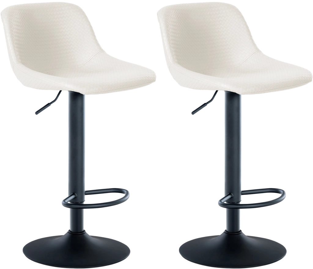 Sgabello da bar 2er Loft crema,Finta pelle