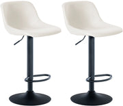 Sgabello da bar 2er Loft crema,Finta pelle