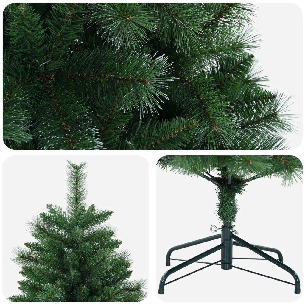 Albero di Natale artificiale 120 cm PVC e Metallo Verde 42056461
