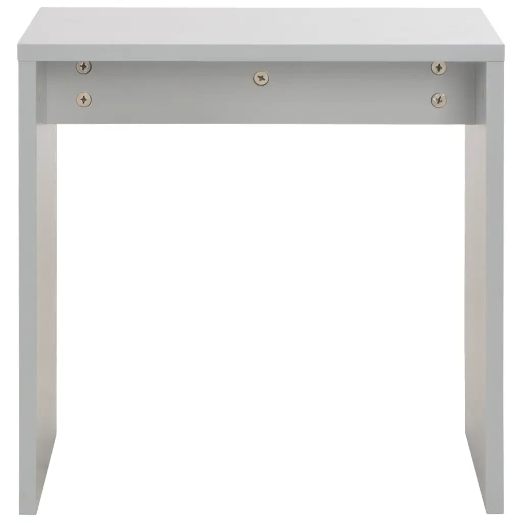 Toeletta | Tavolo da Trucco con Specchio e Sgabello Grigio 104x45x131 cm