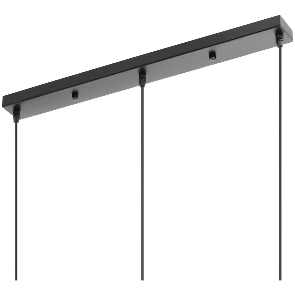 Plafoniera con 3 lampadine vetro ferro cromo nero argento 14_0009521