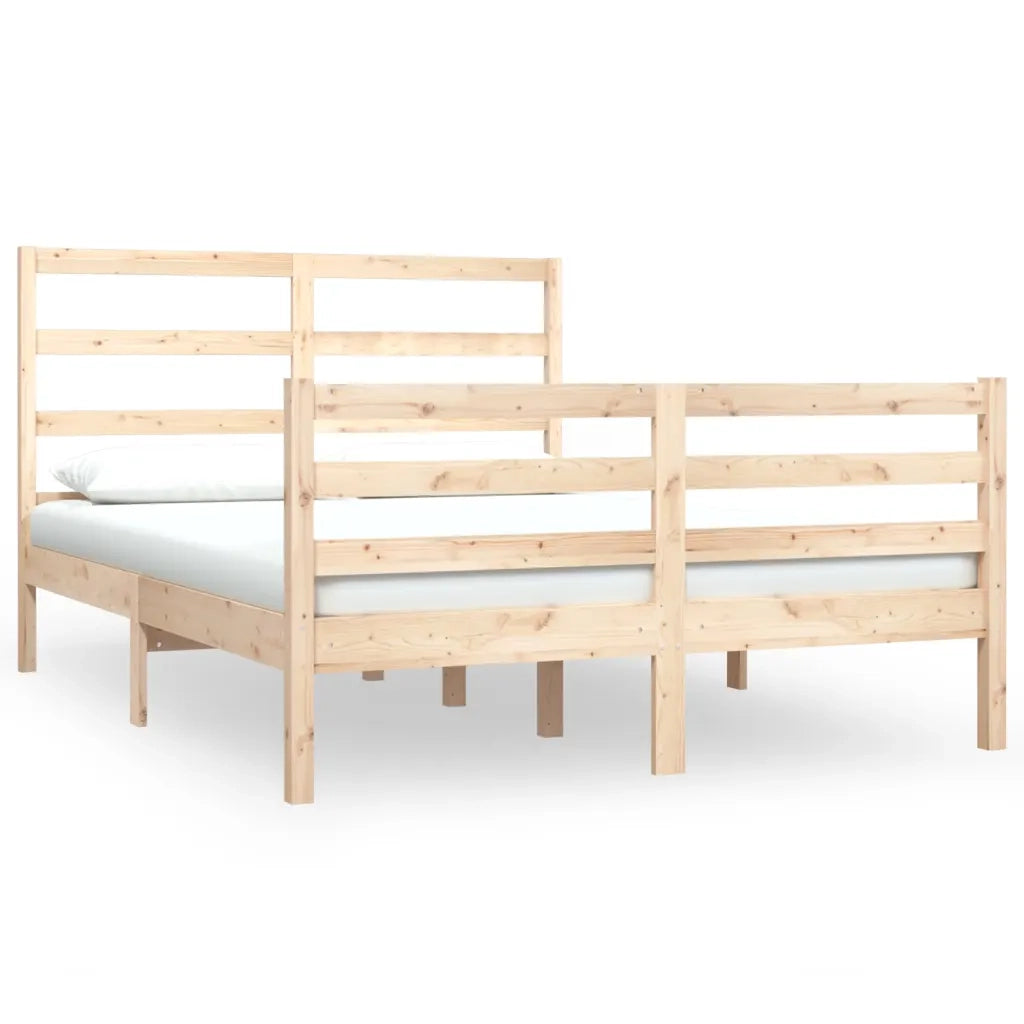 Giroletto-Struttura Letto in Legno Massello di Pino 120x190cm Small Double 797786