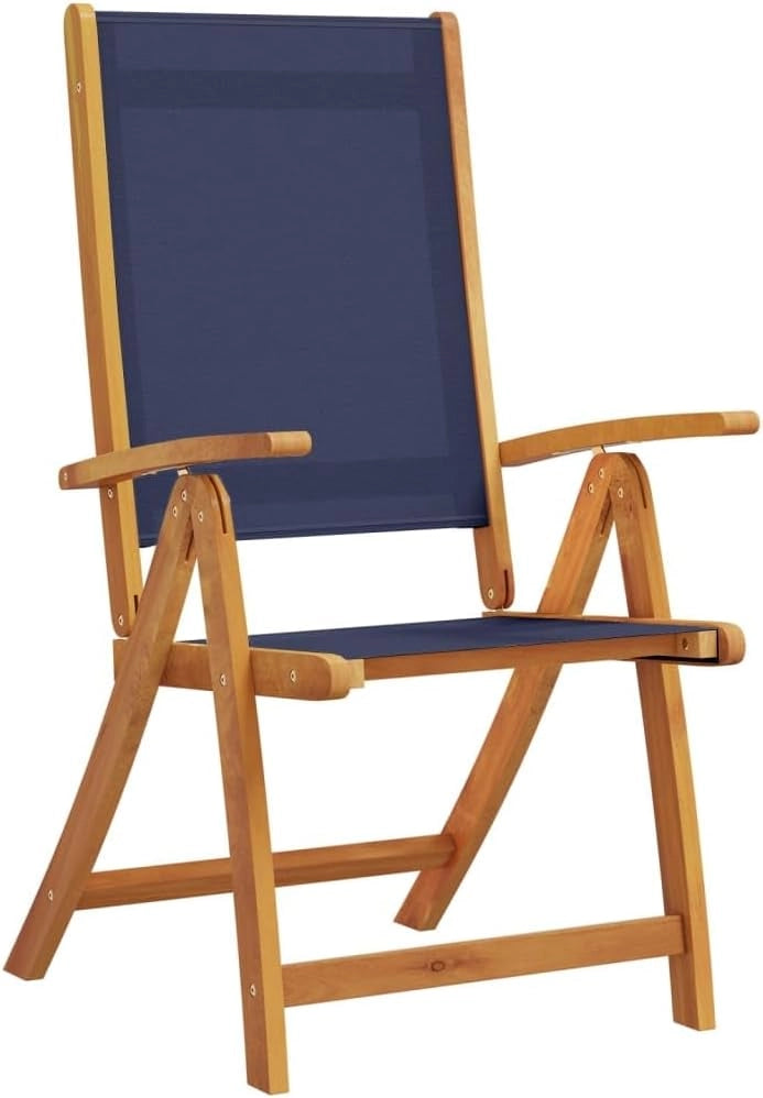 Set da pranzo da giardino 5 pezzi in legno massello di acacia e textilene, set tavolo e sedie da giardino, tavolo terrazza esterna e sedie, set terrazza, mobili da giardino esterno - 3279308