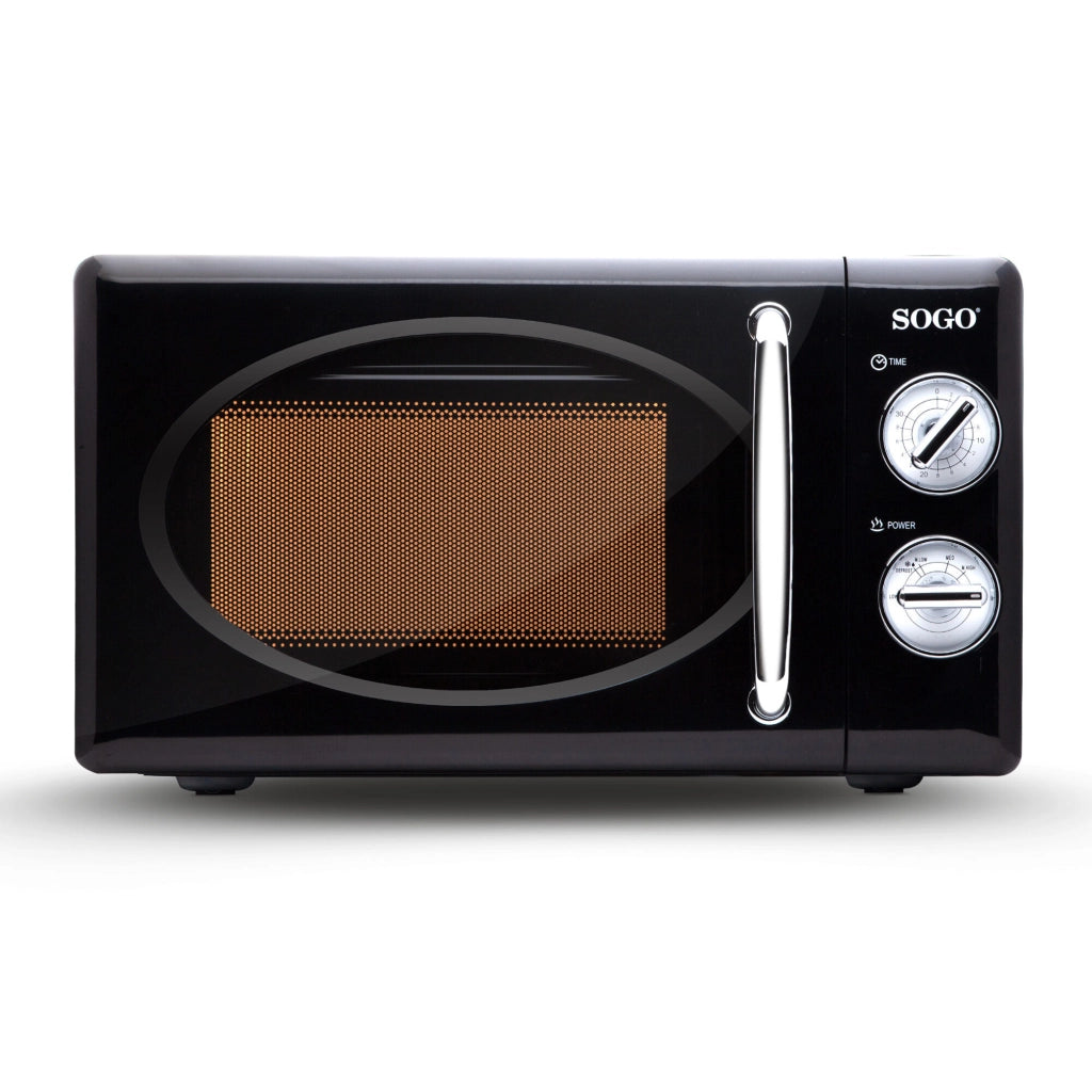 Forno microonde retro vintage 20 litri, 700W con timer 30 minuti, 5 livelli potenza cucina casa - SOGO