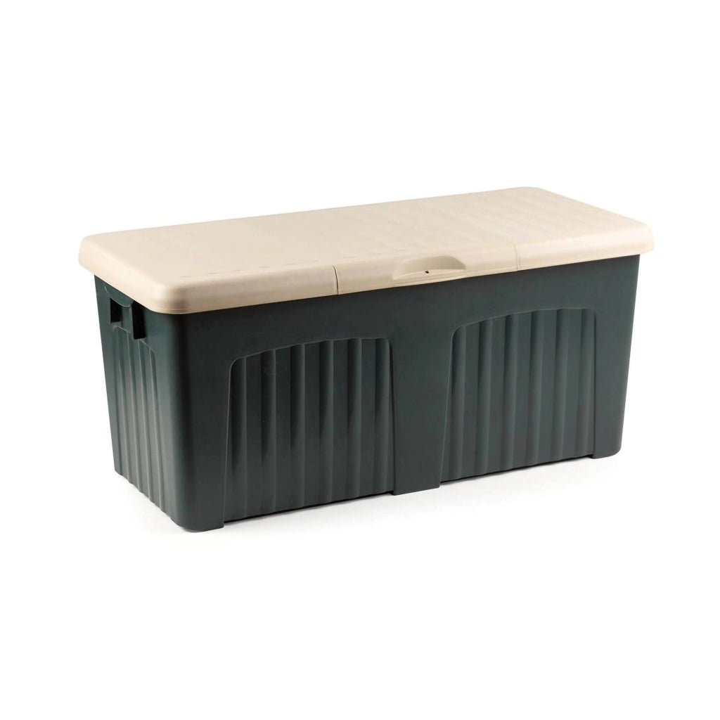 Baule portaoggetti Asco, Made in Italy, 125 x 57 x 56 cm, Grigio