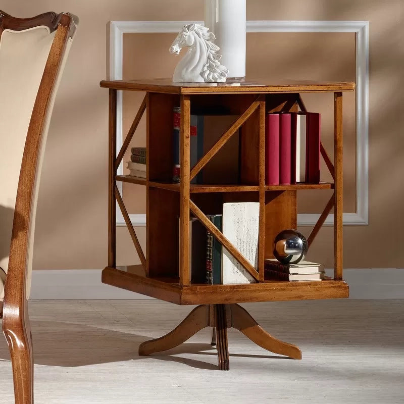 Libreria classica girevole in legno bassano 54x54x81 - Mobili 2G