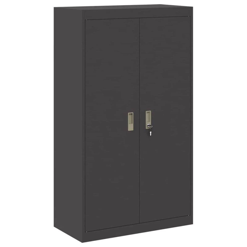 Armadio 2 pz Nero 80 x 40 x 210 cm Acciaio Bloccabile 3438741