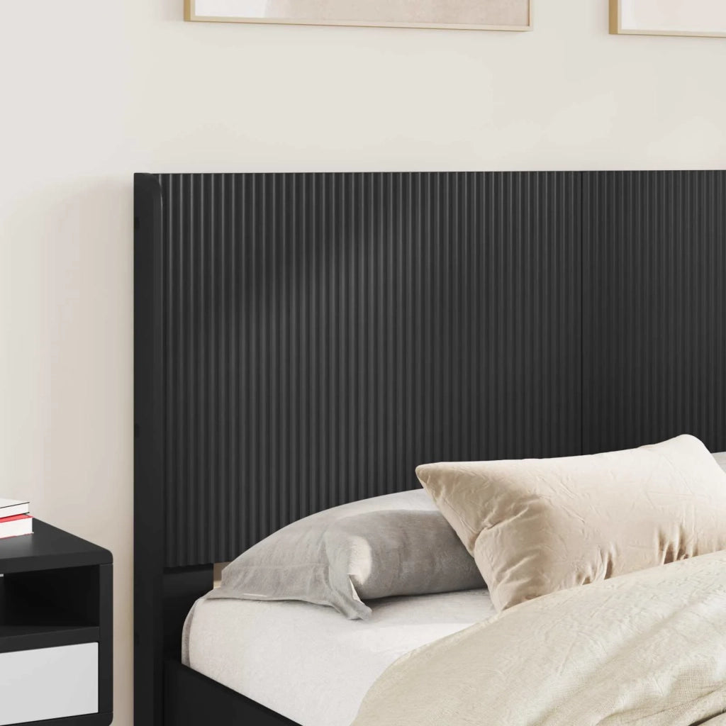 Struttura del letto con stoccaggio e testata Nero 120 x 190 cm 3413966
